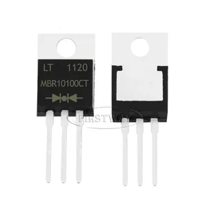 肖特基二极管 10A 100 V mbr10100ct TO-220 DIP Schottky Barrier Diode