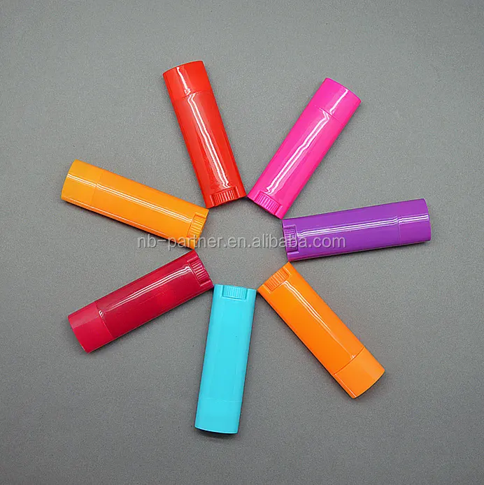 Tubos de plástico para el cuidado de los labios, bálsamo labial ovalado, vacío, color rosa, azul y morado, 5g, muestras gratis