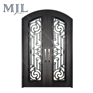 De alta calidad Interior Antiguo Ultra Plata Anodizado Forjado Puerta De Hierro - Product Image 6