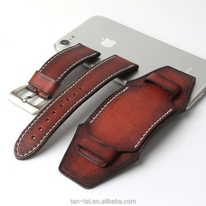 Correa de reloj de cuero Vintage marrón auténtico assoumates - Product Image 5