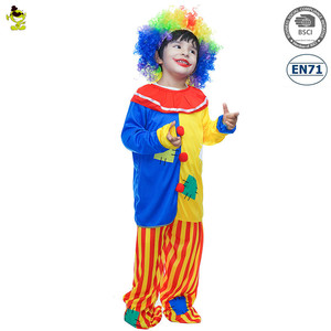 Costume de Clown <span class=keywords><strong>cirque</strong></span> pour garçon, Clown coloré, Costume Cosplay de fête d'halloween, pour enfants, nouvelle collection - Product Image 2
