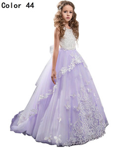 Abito da Ballo per Bambine Ultimo Modello di Vestito Rosa per Feste di Compleanno di Bambine - Product Image 3