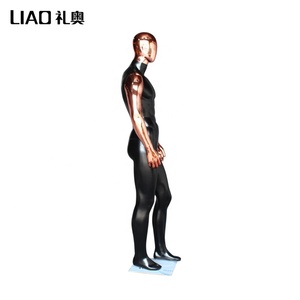 2024 New Type Matte Black Chrome <strong>Mannequin</strong> <strong>Male</strong> for Clothing Shop - Product Image 3