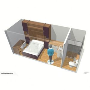 Casas modulares prefabricadas prefab mô-đun di chuyển gấp Pre chế tạo nhà văn phòng cabin Pre Fab nhà nhỏ container - Product Image 5