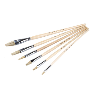 ensemble/en vrac fournitures d'art en gros <span class=keywords><strong>peinture</strong></span> à l'<span class=keywords><strong>huile</strong></span> brosse ventilateur tête sanglier soies artiste brosse - Product Image 6