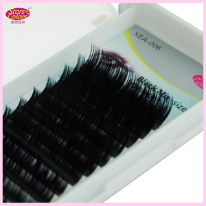 Tamaño de La Mezcla negro <span class=keywords><strong>Rizo</strong></span> de Pestañas Extensión de Pestañas de Seda C O D Propia marca pestañas - Product Image 4