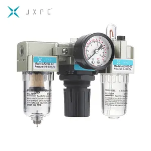 JXPC AC2000 1/8" 1/4" Air Source Treatment Unit Mini Pneumatic Line Lubricator For Compressed Air FRL