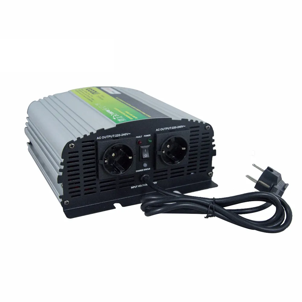 יעילות גבוהה off רשת 1000 ואט שיא כוח 2000W ups 12v 220v מהפך סוללה מטען