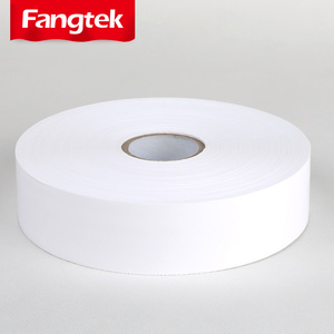 Tùy chỉnh 3cm stickesthermal chuyển có thể in Nylon polyester satin may chăm sóc rửa nhãn 40mm * 200m dính Nệm nhãn - Product Image 1