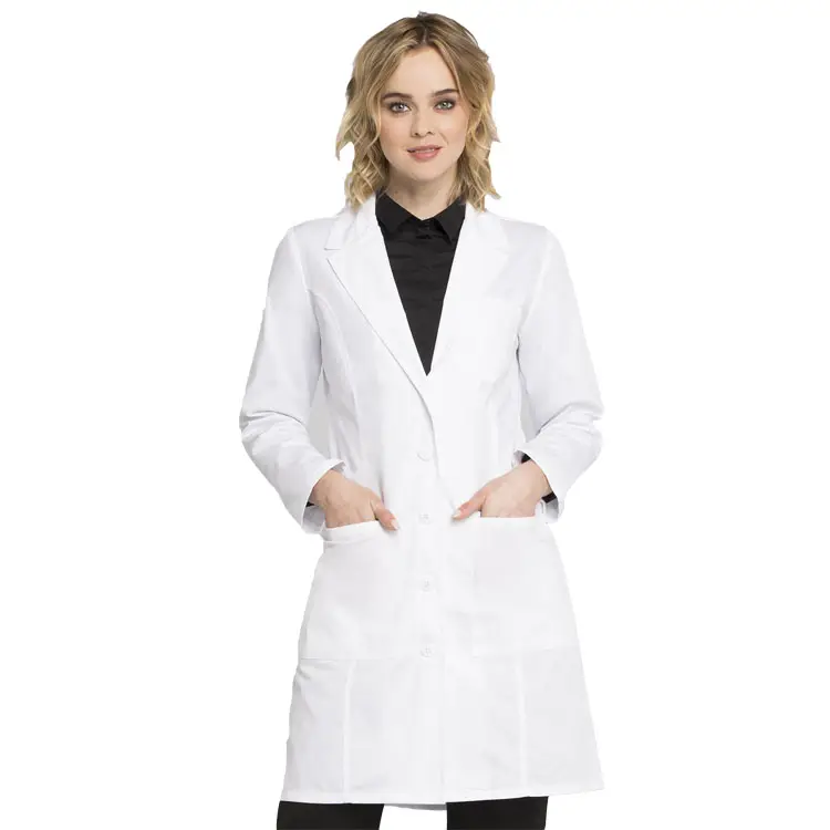 Factory Price Women Classical White Lab Coat Doctor Uniform Nurse Uniform with CE and ISO Test