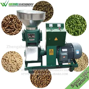 Capacity 600-800 Kg/h Horse Manure Poultry Chicken Feed Pellet Making Machine Flat Die Animal Feed Pellet Machine Grain Feed 220