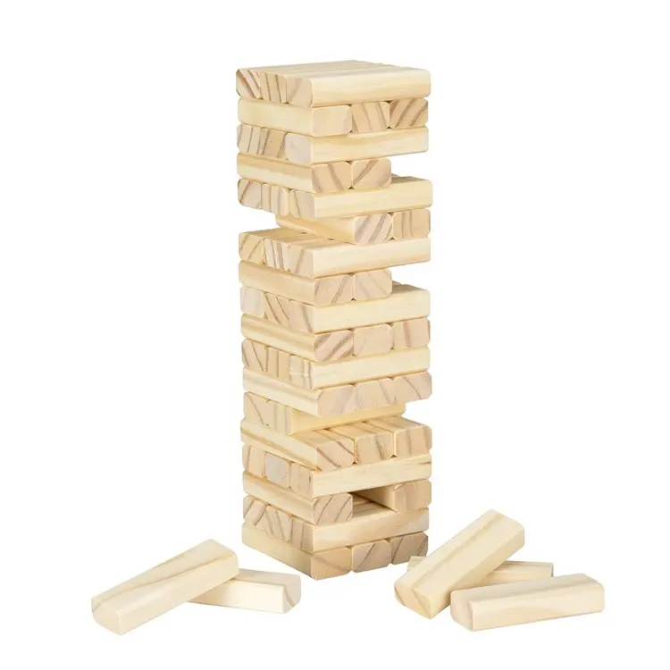 giant wooden building blocks classic branded tumbling lawn games stacking game