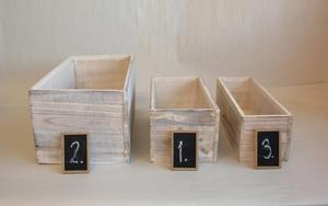 Scatola in Legno per <span class=keywords><strong>Piante</strong></span> Succulente, Centrotavola Floreale per Matrimoni, Vaso Rustico, Scatole in Legno per Decorazioni Nuziali - Product Image 4