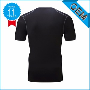 D'été t-shirt col rond manches courtes hommes t-shirt à séchage rapide en gros appel de sport - Product Image 2
