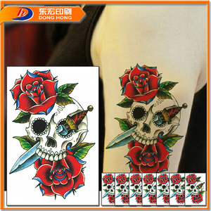 adesivo teschio tatuaggio temporaneo - Product Image 1