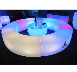 Largo LED taburete al aire libre muebles para fiestas LED Silla de bar LED banco de iluminación de sofá - Product Image 6