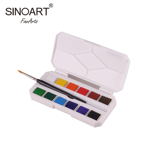 Haute Qualité 12/18/24/30/36/48 Couleurs Solide <span class=keywords><strong>Aquarelle</strong></span> Peintures Demi Godets Pigment ensemble Pour Le Papier De Toile - Product Image 1