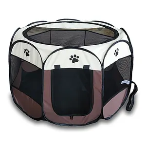 Портативная восьмиугольная складная палатка для домашних животных манеж для собаки забор для сна переноска для домашних животных Палатка Домик для собак