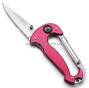 Với Ánh Sáng LED Và La Bàn Đa Chức Năng Thép Không Gỉ Leo <span class=keywords><strong>Carabiner</strong></span> - Product Image 5