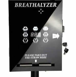 venda de moeda breathlyzer polícia grau bafômetro de la ven ta con LCD TV Alcoholímetro de la máquina