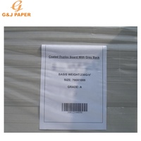 2024 prix d'usine de produit chaud 250gsm prix de dos gris de carton duplex enduit