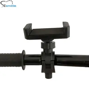 360 Rotating Bicycle Band Clamp Phone Holder Bike Cell Mount Bracket For Smart Mobile Cellphone Handlebar Clip Stand