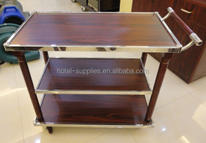 מלון חדר עץ עגלת שירות - Product Image 3