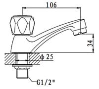 6478-X27 professionnel fait style traditionnel à levier unique robinet d'eau