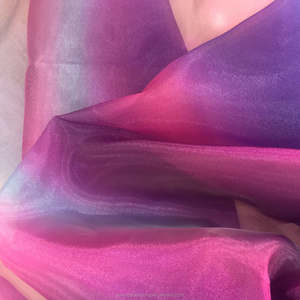 Brillant Arc-En-Ciel imprimé Organza/<span class=keywords><strong>organdi</strong></span> <span class=keywords><strong>Tissu</strong></span> pour L'habillement et La Décoration - Product Image 2