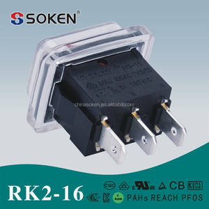 Rk2-16 SPST Rocker Switch impermeable para calentador eléctrico con ENEC certificación <span class=keywords><strong>TUV</strong></span> - Product Image 2