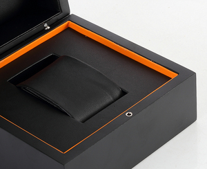 Estuche Individual para Reloj, Lacado en Negro Mate Premium, Personalizado, con Forro de Cuero PU, Empaque de Regalo, Venta al Por Mayor - Product Image 2