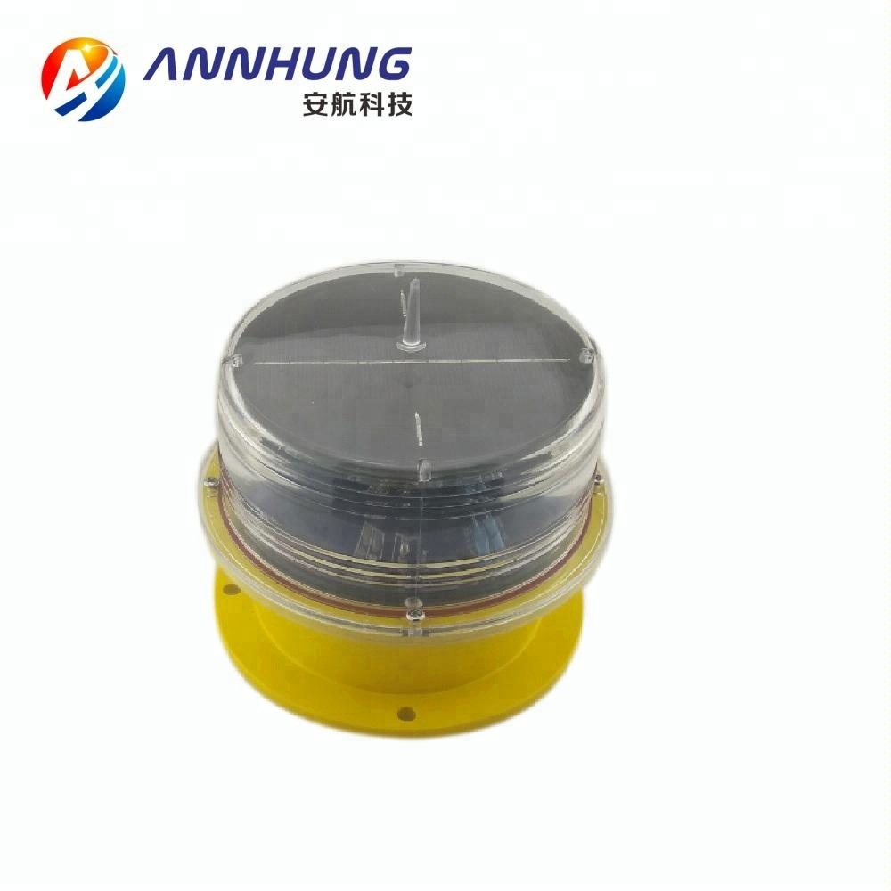 LED Solar Powered Medium-intensity Aviation Obstruction Light