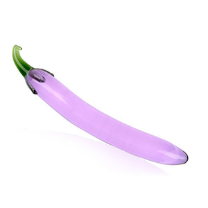 Kristallen Aubergine Glazen <span class=keywords><strong>Dildo</strong></span> Voor Vrouwen Anale Butt Plug & G-Spot Clitoris Masturbatie Seksspeeltje - Product Image 2