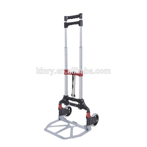 Ph70 Lipat Aluminium 2-Wheel <span class=keywords><strong>Hand</strong></span> Truck Ringan Portabel <span class=keywords><strong>Trolley</strong></span> untuk Indoor Luar Ruangan Perjalanan Belanja Tangan Kantor Dolly
