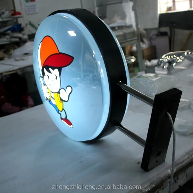 โฆษณากลางแจ้งกล่องไฟ Led แสดงโฆษณารอบสูญญากาศขึ้นรูป Lightbox