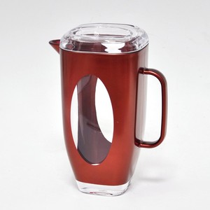 Botella de agua acrílica decorativa negra para restaurante - Product Image 4