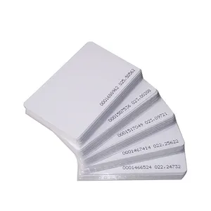 Carte RFID à impression thermique 13.56MHz RFID carte blanche vierge NFC carte à puce