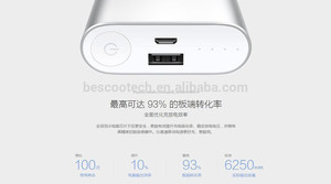 Original <span class=keywords><strong>XiaoMi</strong></span> 10000mah banco energía 10000mAh USB batería <span class=keywords><strong>externa</strong></span> cargador portátil copia seguridad teléfono móvil - Product Image 2