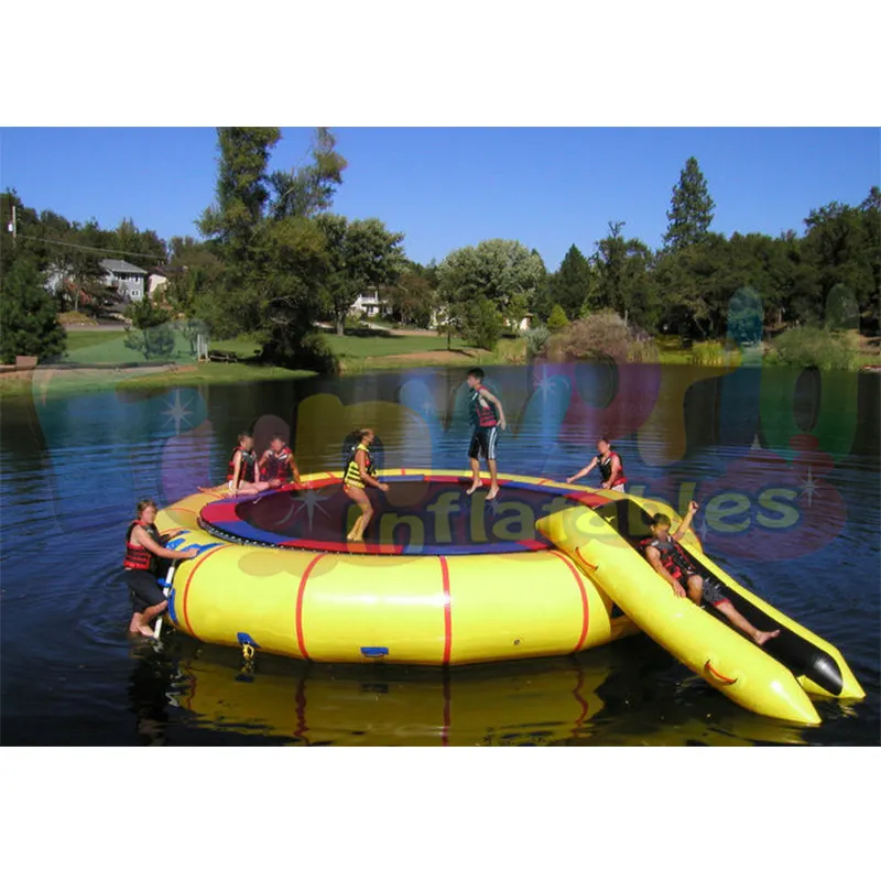 Tùy chỉnh inflatable nước trampoline nước nhảy giường inflatable trampoline