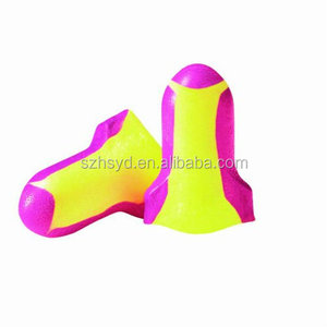 Bright color T-Shaped Swing style Uncorded Disposable PU foam earplugs