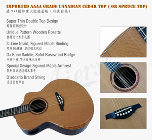 Precio bajo Rosewood guitarra acústica órganos folk China fábrica - Product Image 3