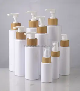 Recycelte 500ml 1000ml leere weiße Haustier-Plastiks prüh pumpen flasche für Shampoo