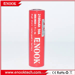 EN la ACCIÓN!!! max50a enook 18650 2100 mAh 3.7 V Li-ion de la batería con la parte superior plana en gran stock - Product Image 3
