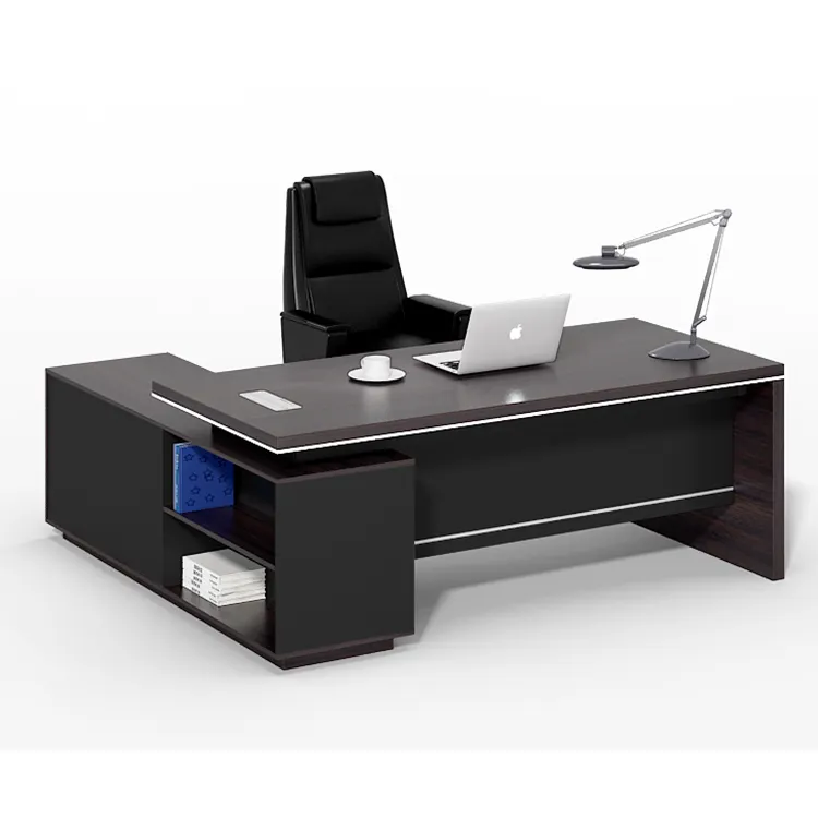 शीर्ष निर्माताओं OEM प्रीमियम कार्यालय फर्नीचर प्रबंधक डेस्क लोकप्रिय कार्यालय आधुनिक लकड़ी की मेज सीईओ कार्यकारी डेस्क