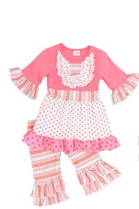 2018 summer <span class=keywords><strong>barbie</strong></span> clothes ruffle lace children clothing wholesale - Product Image 3