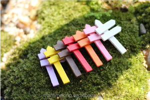 Miniatura de valla decorativa para paisajismo, micro miniatura artificial, pequeño poste de señalización, accesorios DIY, material mtl mtl - Product Image 3