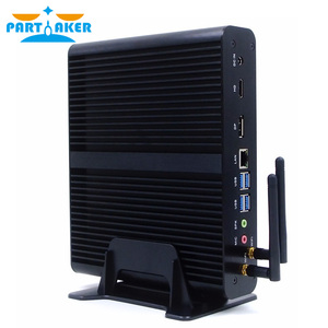 Partaker không quạt Mini PC <span class=keywords><strong>Intel</strong></span> <span class=keywords><strong>Core</strong></span> I7 8550u 8565u 12V DC hiển thị kép Gigabit Lan Wifi USB 3.0 văn phòng công nghiệp Micro máy tính - Product Image 5