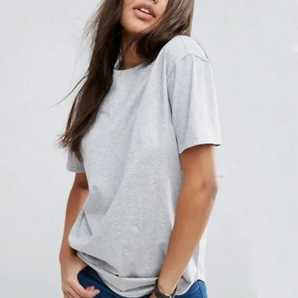नई डिजाइन 100 कपास सादे हिप हॉप टी शर्ट महिलाओं