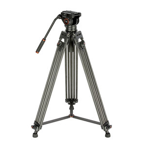 Trépied professionnel <span class=keywords><strong>Cayer</strong></span> BV25L en fibre de carbone, le plus populaire du modèle, double tubes - Product Image 4