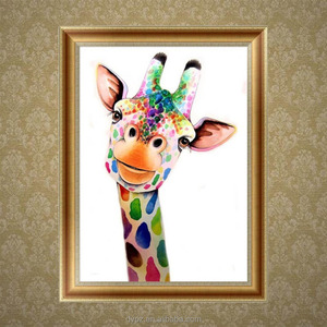 5D DIY <span class=keywords><strong>Cruz</strong></span> puntada dibujos animados jirafa diamante pintura para niños decoración de <span class=keywords><strong>la</strong></span> habitación - Product Image 3